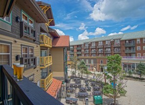 Leilighet, 1 queensize-seng med sovesofa, spabadekar, fjellutsikt (1 Br: Rimfire 322) | Utendørsservering