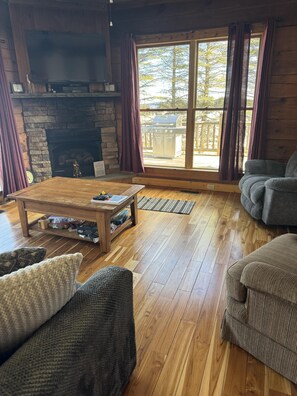 House, Multiple Beds, Pool Access, Mountain View (4BR: Timbers 1) | Living area - 4 BR: Timbers #1 Stand Alone Cabin (Snowshoe)