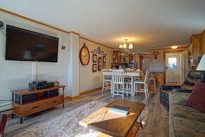 Condo, Multiple Beds, Balcony, Mountain View (2 Br: Powderidge 73) | Living area - Powderidge 73 Cozy 2 Br Condo Slope Side (Snowshoe)