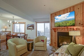 Condo, Multiple Beds, Balcony, Mountain View (3 Br: Summit 307 D) | Living area - Summit 307d 3Br Condo Close to the Village (Snowshoe)