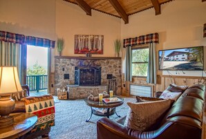 独立别墅, 多张床, 阳台, 山景 (3 Br: Whistlepunk 1) | 起居区