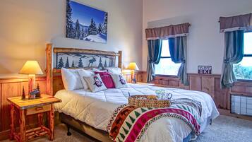 3 bedrooms, individually decorated, individually furnished, bed sheets