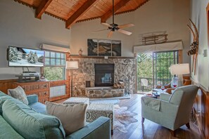 Condo, Multiple Beds, Balcony, Mountain View (4 Br: Whistlepunk 18) | Living area - Whistlepunk #18: 4 Bedrooms, 3 Baths (Snowshoe)