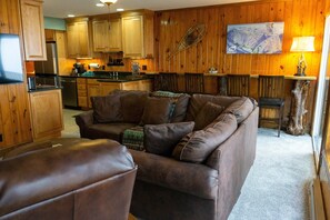 Condo, Multiple Beds, Balcony, Mountain View (3 BR: Stemwinder 8) | Living area - Stemwinder #8:3 Bedroom/3.5 Bath Slopeside (Snowshoe)