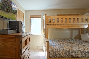 Condo, Multiple Beds, Patio, Mountain View (2 Br: Powderidge 02) | 2 bedrooms, individually decorated, individually furnished, bed sheets - Powderidge 2 -slope Side, Spacious Deck (Snowshoe)