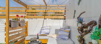 Ferienhaus 'Liz' mit Meerblick, privater Terrasse und WLAN