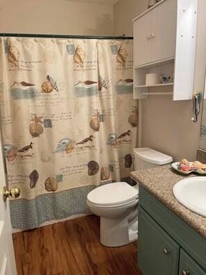 Shower, hair dryer, towels, soap - Entire home in Pensacola, Florida close to beaches & restaurants (Pensacola)