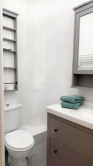 Hair dryer, towels, toilet paper - La Calade - Charming Apartment (Nîmes)