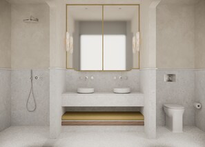 Shower, hair dryer, slippers, towels - Eréma, a Member of Design Hotels (Milos)