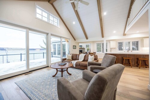 Torch Lakefront 6BR Home: Private Dock, Hot Tub