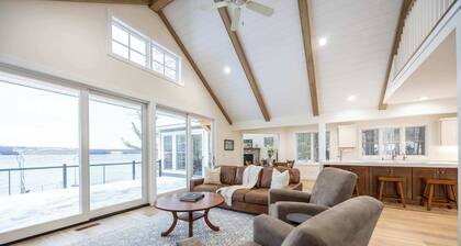 Torch Lakefront 6BR Home: Private Dock, Hot Tub