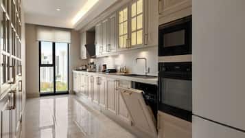 Premium bedding, minibar, in-room safe, laptop workspace