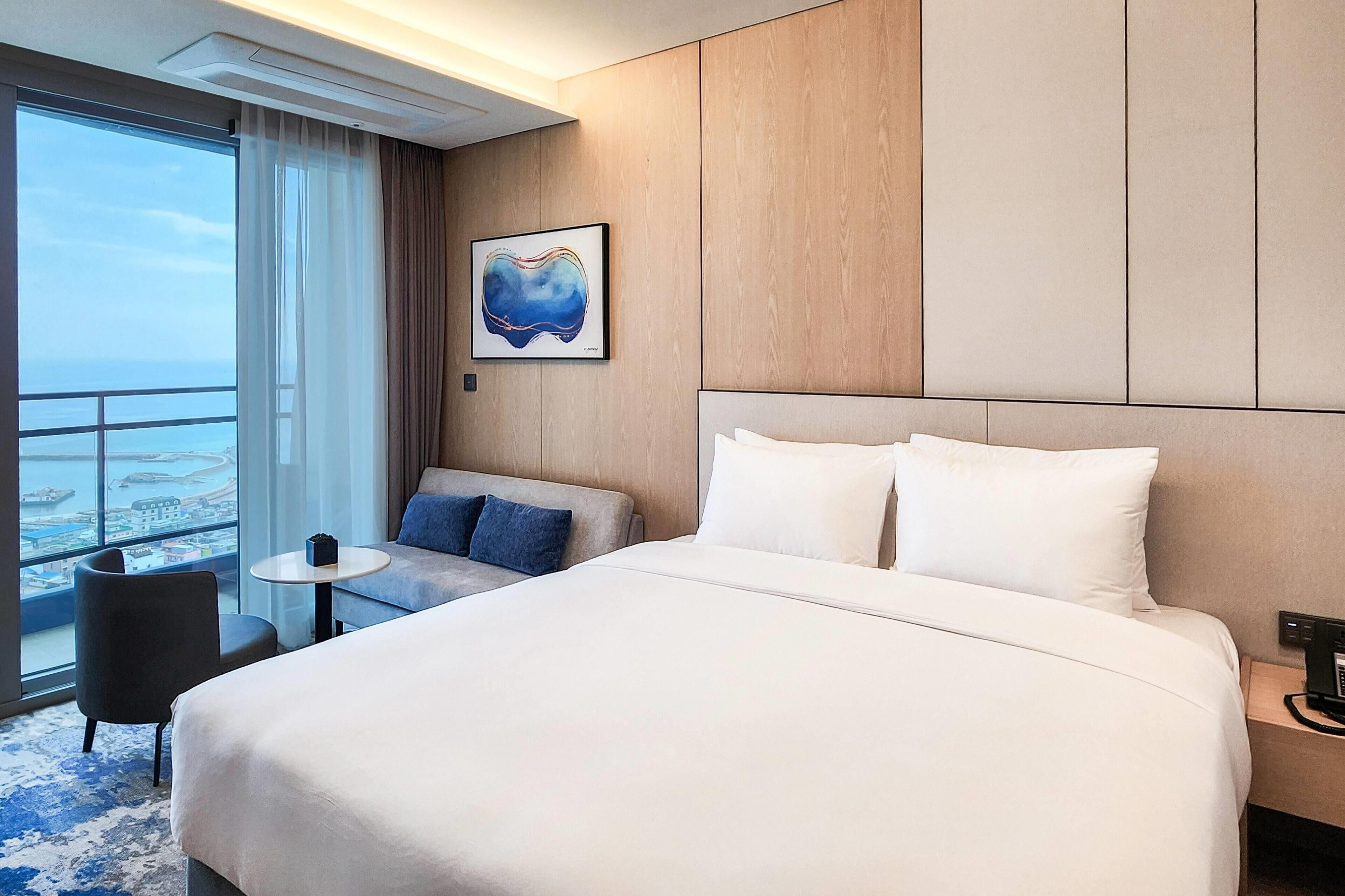 룸, 킹사이즈침대 1개, 바다 전망