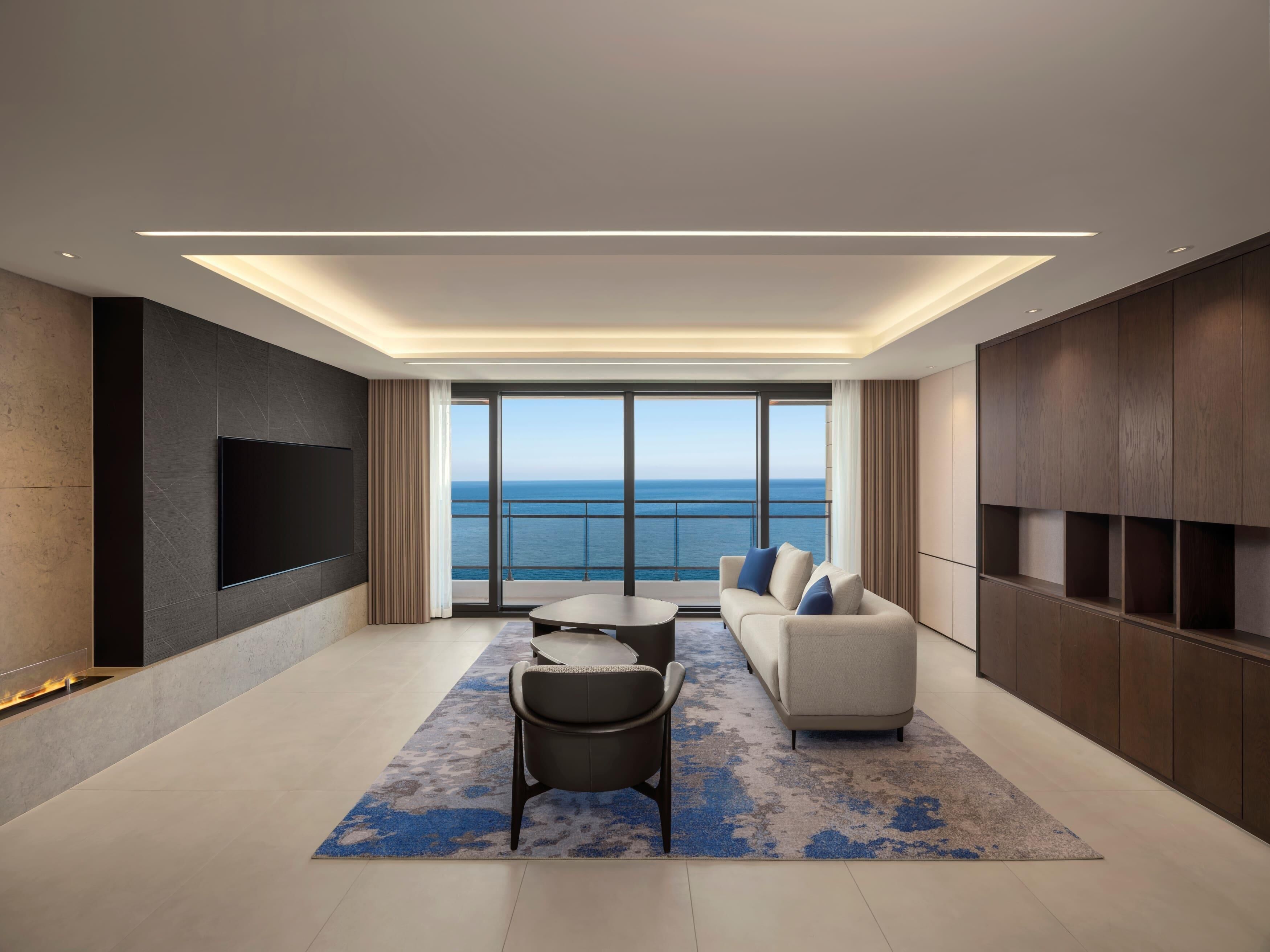 Suite ejecutiva (Presidential, Executive Floor) | Caja fuerte, tabla de planchar con plancha, wifi gratis y ropa de cama