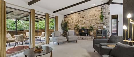 TV, video games, table football, ping pong