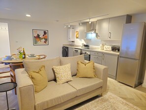TV - Stylish and spacious, lower ground floor apartment -Pass the Keys (Shrewsbury)