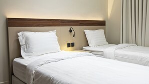 Egyptian cotton sheets, premium bedding, memory foam beds, in-room safe - Luxury two bedroom Apartment Al Rawdha (Riyadh)