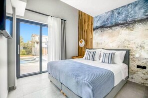 2 bedrooms, iron/ironing board, free WiFi, bed sheets - Villa Water by Villa Plus (Kariotes)