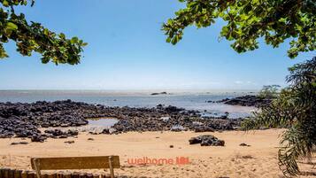 Accommodatie ligt op het strand