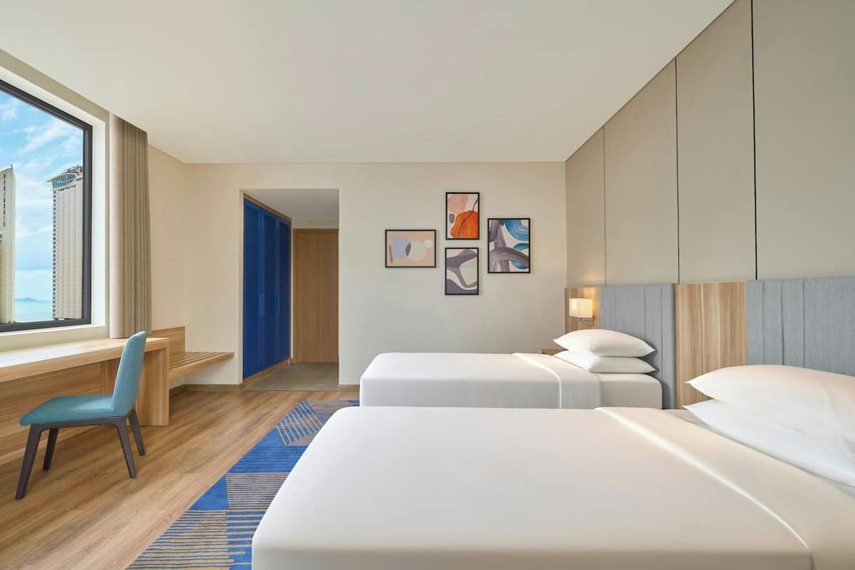 Premium-Zimmer, 2 Einzelbetten, Nichtraucher, Meerblick