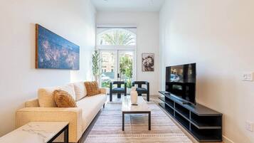 Smart TV, table football, ping pong