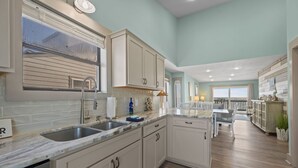 Private kitchen - Oceanfront Escape | Balconies at Toes In The Sand (North Topsail Beach)