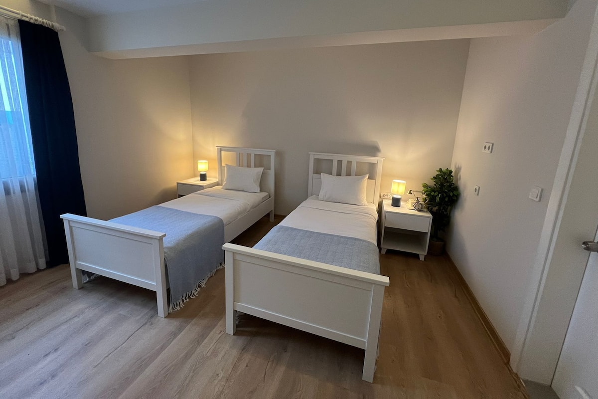 Habitación estándar con 2 camas individuales, vistas al jardín | Wifi gratis