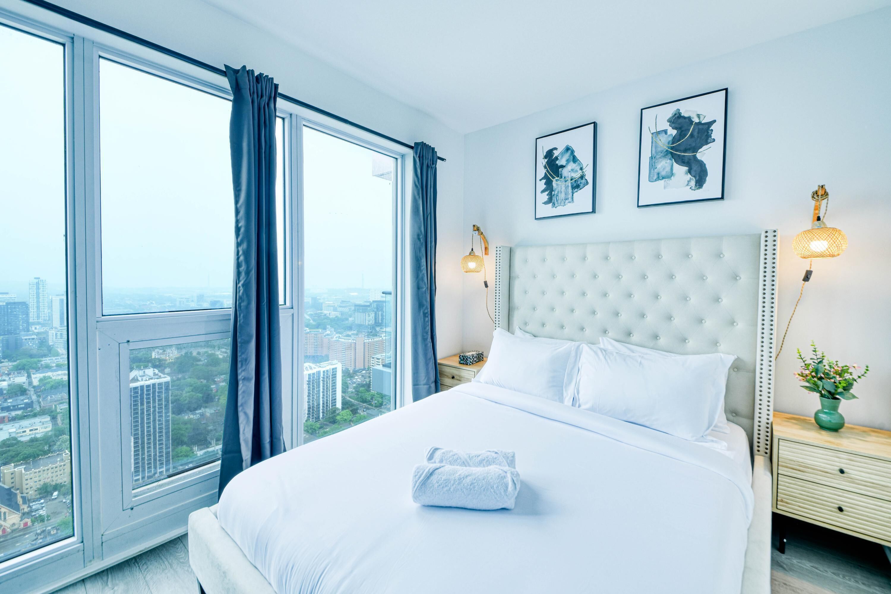 Exclusive-Apartment, Mehrere Betten, Stadtblick | Verdunkelungsvorhänge, Bügeleisen/Bügelbrett, kostenloses WLAN