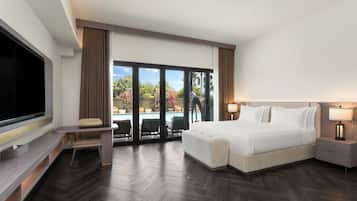In-room safe, desk, laptop workspace, blackout curtains