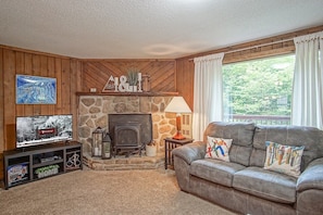 Condo, Multiple Beds, Pool Access, Mountain View (3 Br: TreeTop 27) | Living area - Tree Top 27 Mountaineer 3 Br Condo Slope Side (Snowshoe)