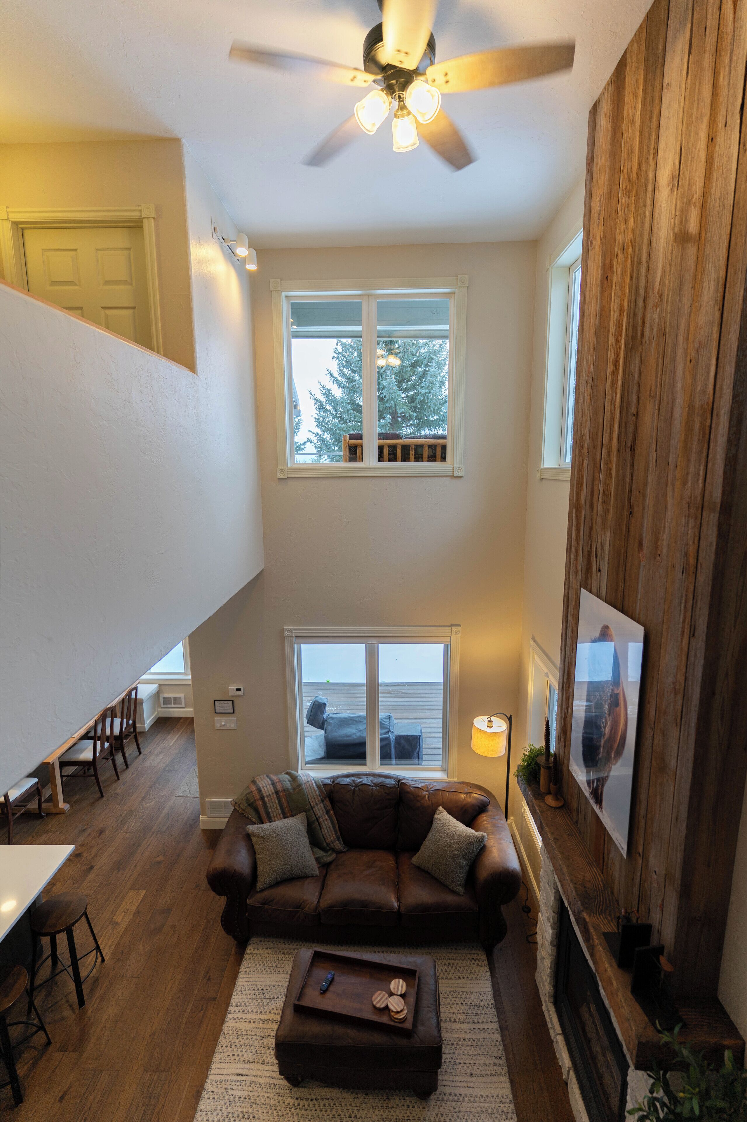 TV connectée, cheminée