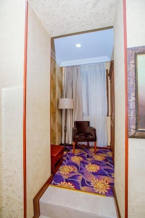 Comfort Double Room, City View | In-room safe, desk, laptop workspace, iron/ironing board - Clover Hotel (Baku)