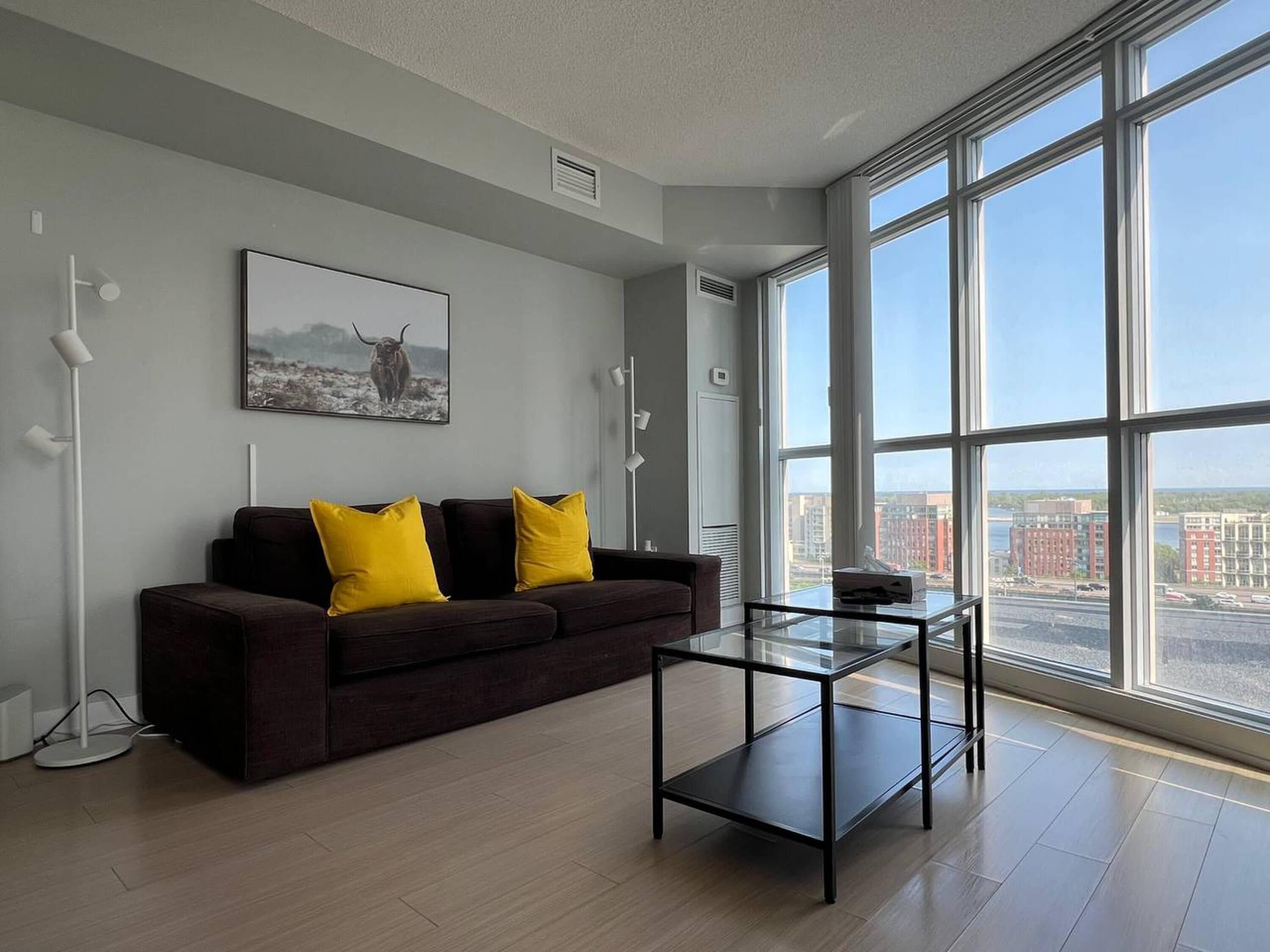 Een 65-inch televisie met digitale zenders