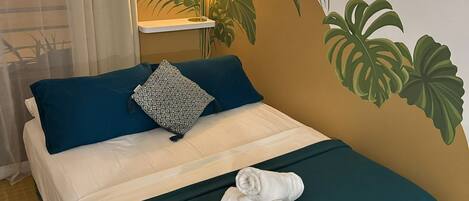 1 bedroom, iron/ironing board, bed sheets