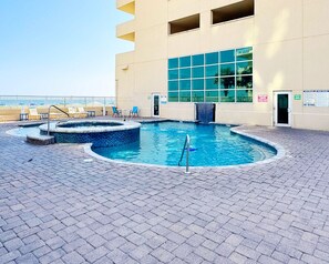 Indoor pool, outdoor pool - 2BR Beachfront Condo With Sweeping Gulf Views, Indoor/Outdoor Pool, Hot Tub, (Gulf Shores)
