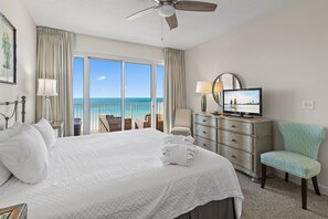 2 bedrooms, desk, iron/ironing board, travel cot - Beach Front Unit - Amazing Views - Tops'l Resort - Free Pickleball (Miramar Beach)