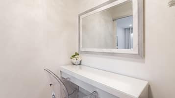 Premium Apartment, 2 Bedrooms, City View | Living area | 65-inch TV with digital channels