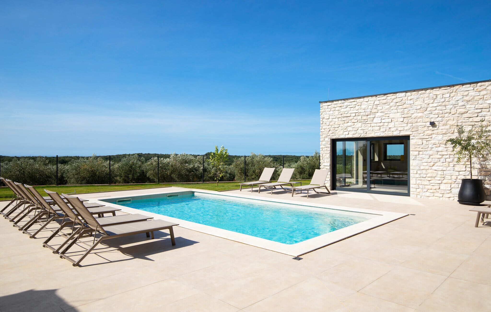 Una piscina riscaldata