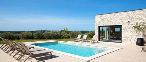 Una piscina riscaldata