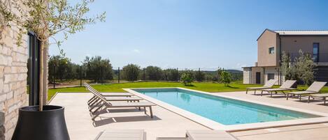 A heated pool