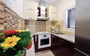 Fridge, oven, stovetop, cookware/dishes/utensils - Amazing apartment in Omis with house sea view (Omis)