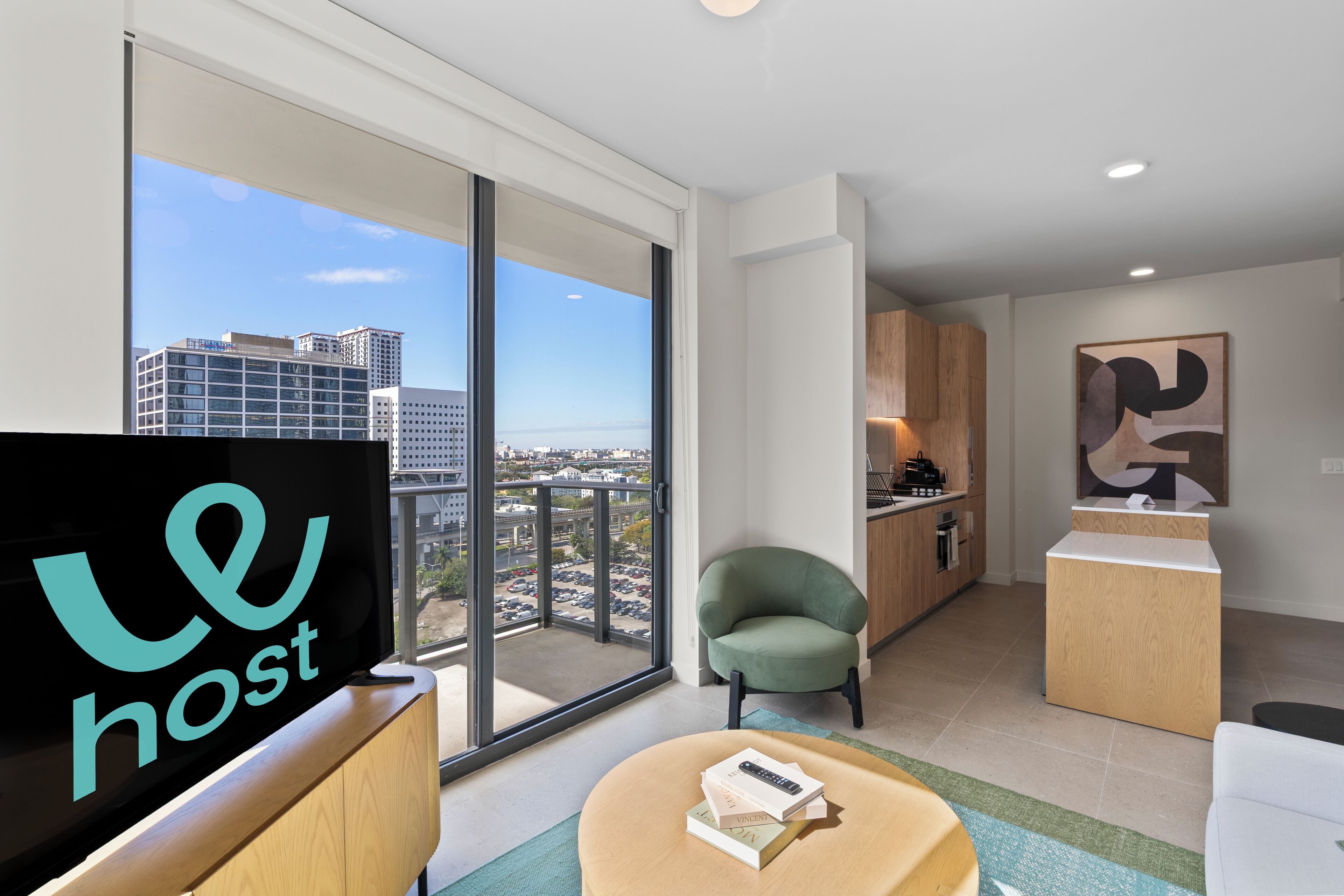 Apartamento, 2 quartos, vista para a cidade | Área de estar