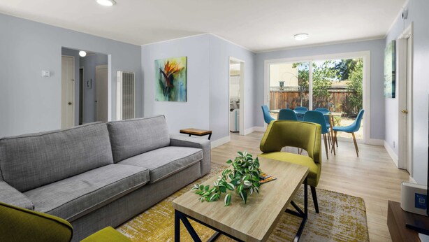 Unclassified image, 1 of 22, button - Marbella Lane - Spacious 2BR Home 17-min to Levi's (San Jose)
