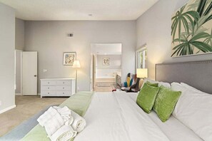 4 bedrooms, iron/ironing board, WiFi, bed sheets