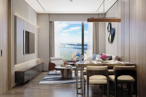 Apartment, 1 Bedroom, City View | Living room