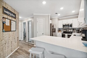 Fridge, microwave, oven, stovetop - Golf Cart | Steps from BEACH/POOL + Dog Friendly (Santa Rosa Beach)