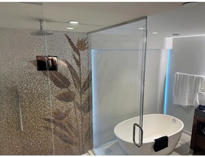 Haartrockner, Handtücher, Seife, Toilettenpapier