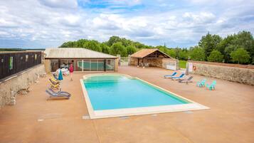 A heated pool