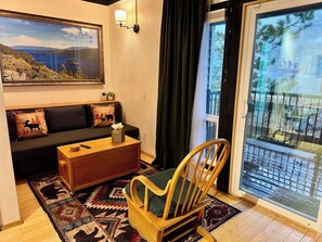 Televisie en een open haard