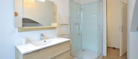 Shower, hair dryer